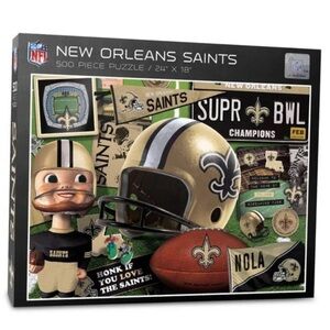 NFL Retro 500 Piece Puzzle Saints NEW